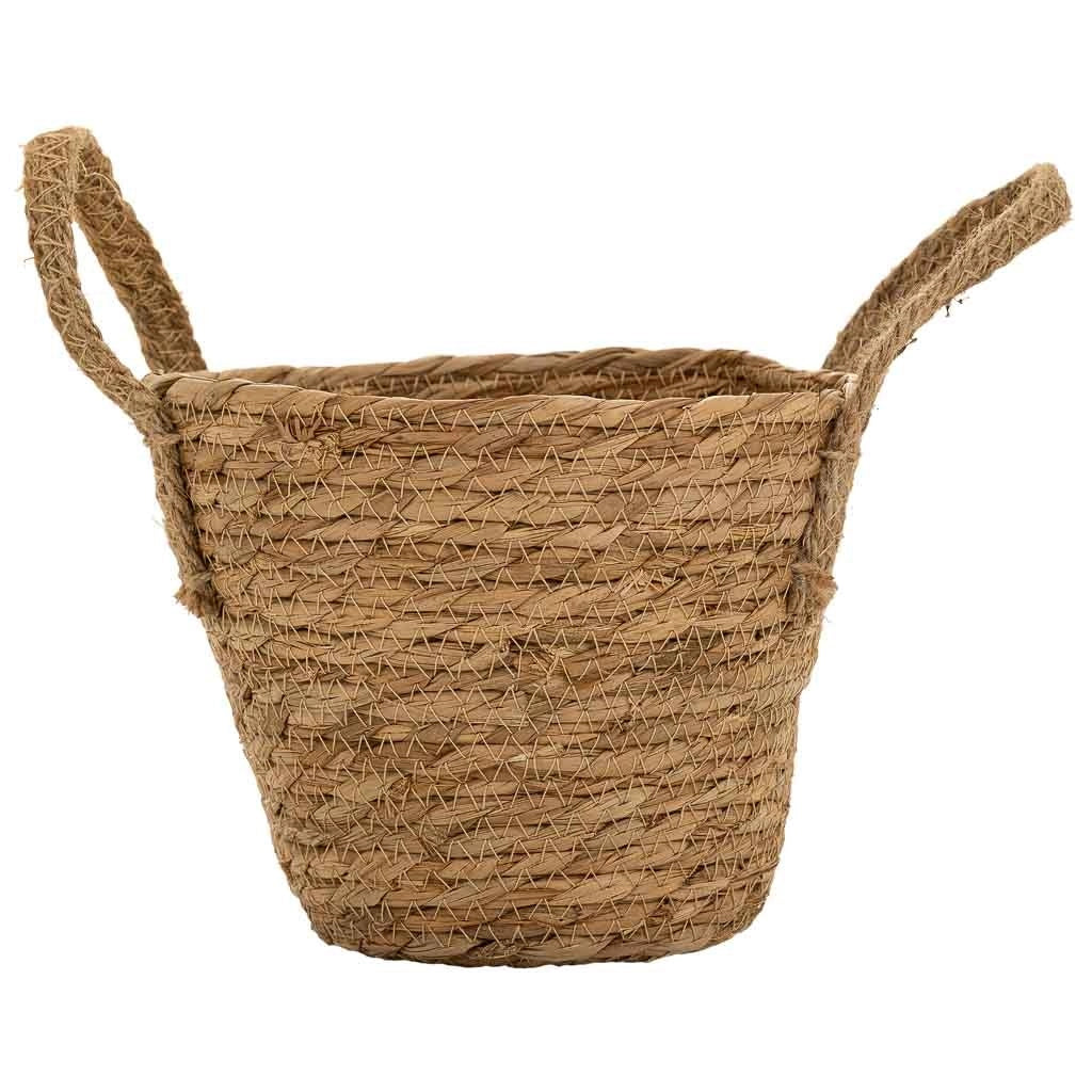 Cesto in fibra naturale marrone D18x16/22
