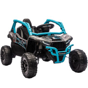 Auto per Bambini Elettrica 12V ¨C zephmum ¨C Blu, Telecomando, Luci LED