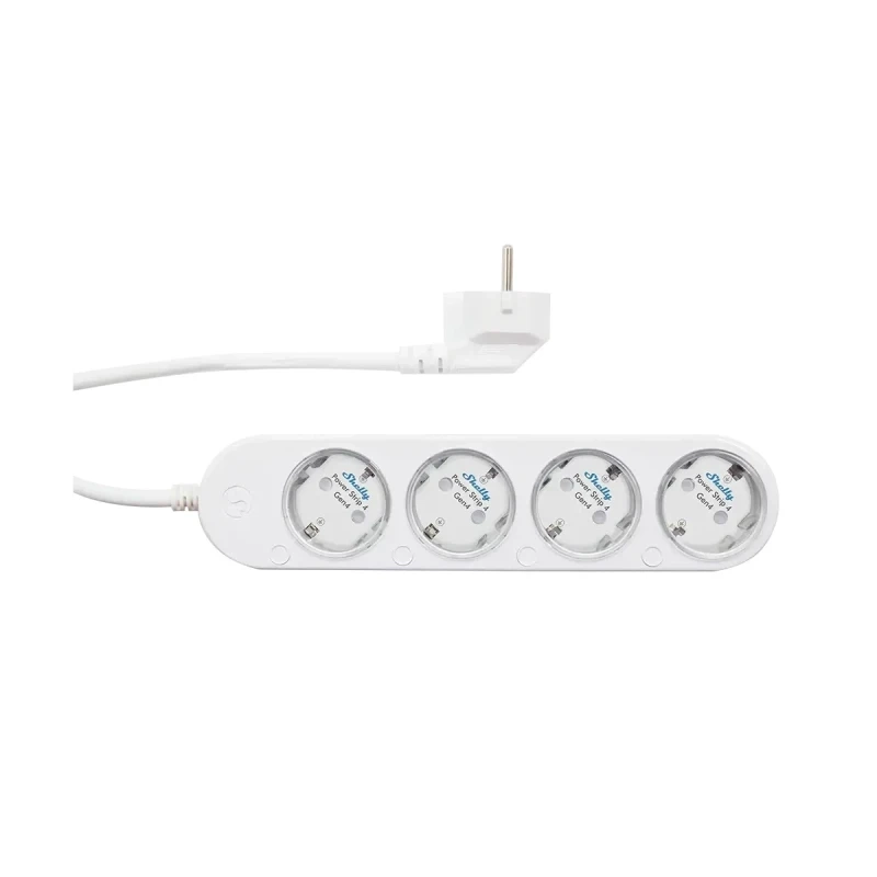 SHELLY POWER STRIP 4 GEN4 WHITE - Ciabatta intelligente con monitoraggio energetico