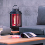 Sunred Lampada Riscaldante da Tavolo Indox 1200 W Alogeno Nero 441217