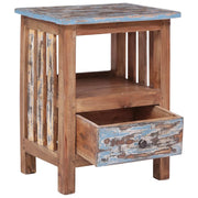 Comodino | Armadio da Notte | Mobiletto da notte 41x30x50 cm in Legno Massello di Mogano