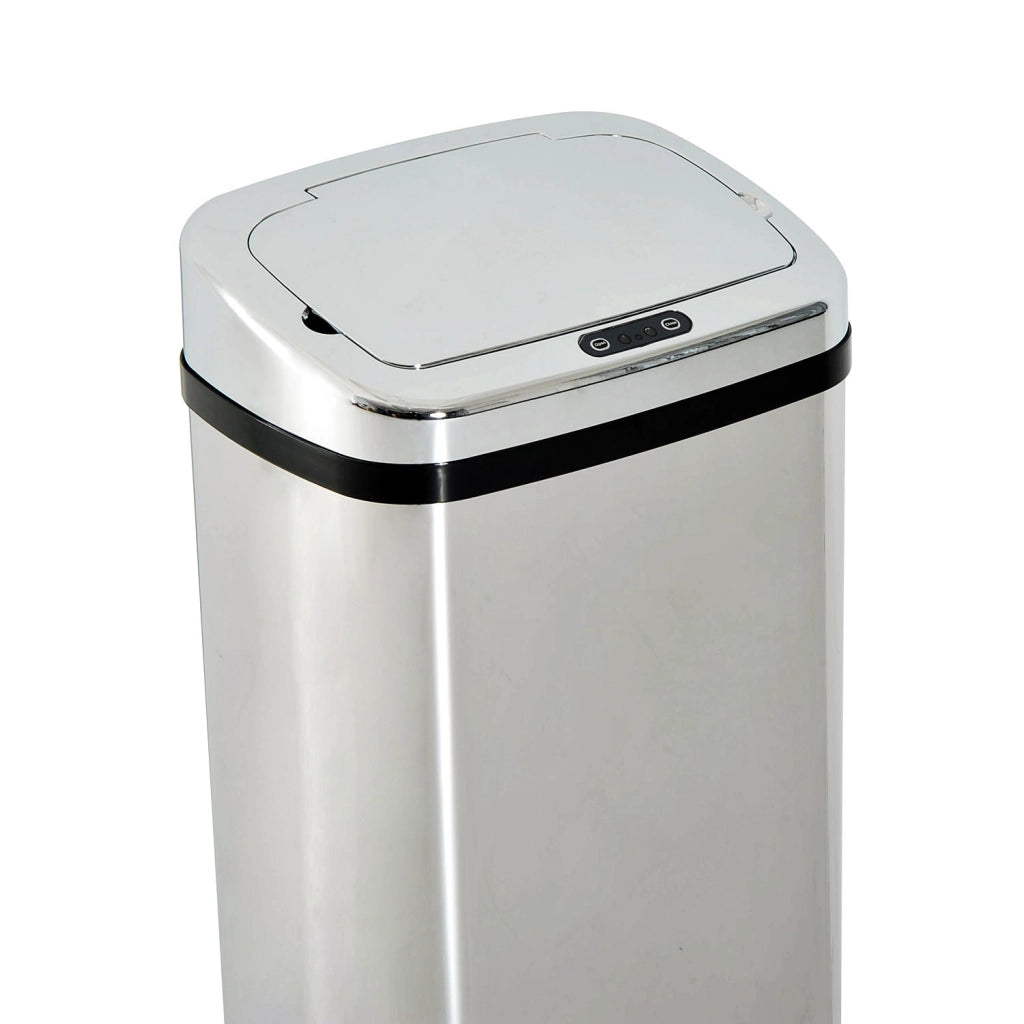 Cestino dei Rifiuti in Acciaio Inox a Infrarossi 50L