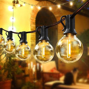 Faro esterno da 10 m con 15 + 1 LED 06 W catena di luce 2700 K bianca IP65 acqua resistente 10 m 15 + 1.