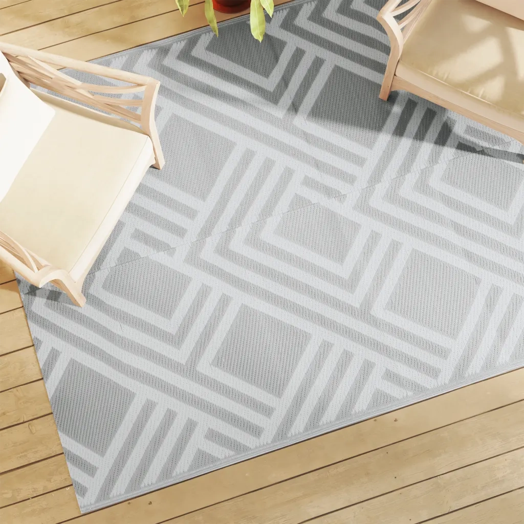 Tappeto da Esterni ARAKIL Grigio 160x230 cm in PP CFW6798429