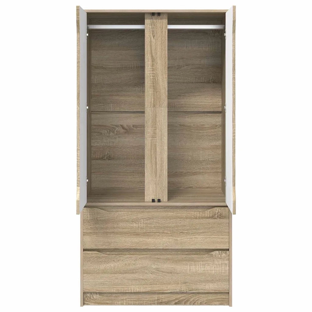 Mobile da Bagno con cassetto Rovere Sonoma 79,5 x 49 x 156 cm