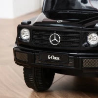 Macchina a Spinta per Bambini 12-36 Mesi con Licenza Mercedes, Tettuccio e Maniglia di Spinta, 85.5x40.5x95 cm, Nero