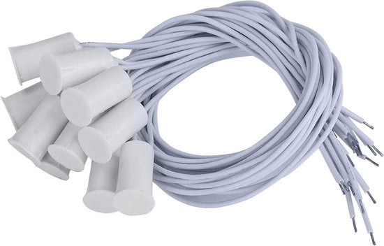 Sensore di allarme per porte magnetico normale aperto, sostitutivo 12V Reed, collegamento elettrico, mini incastrabile per magneti porte, finestre e vetri.