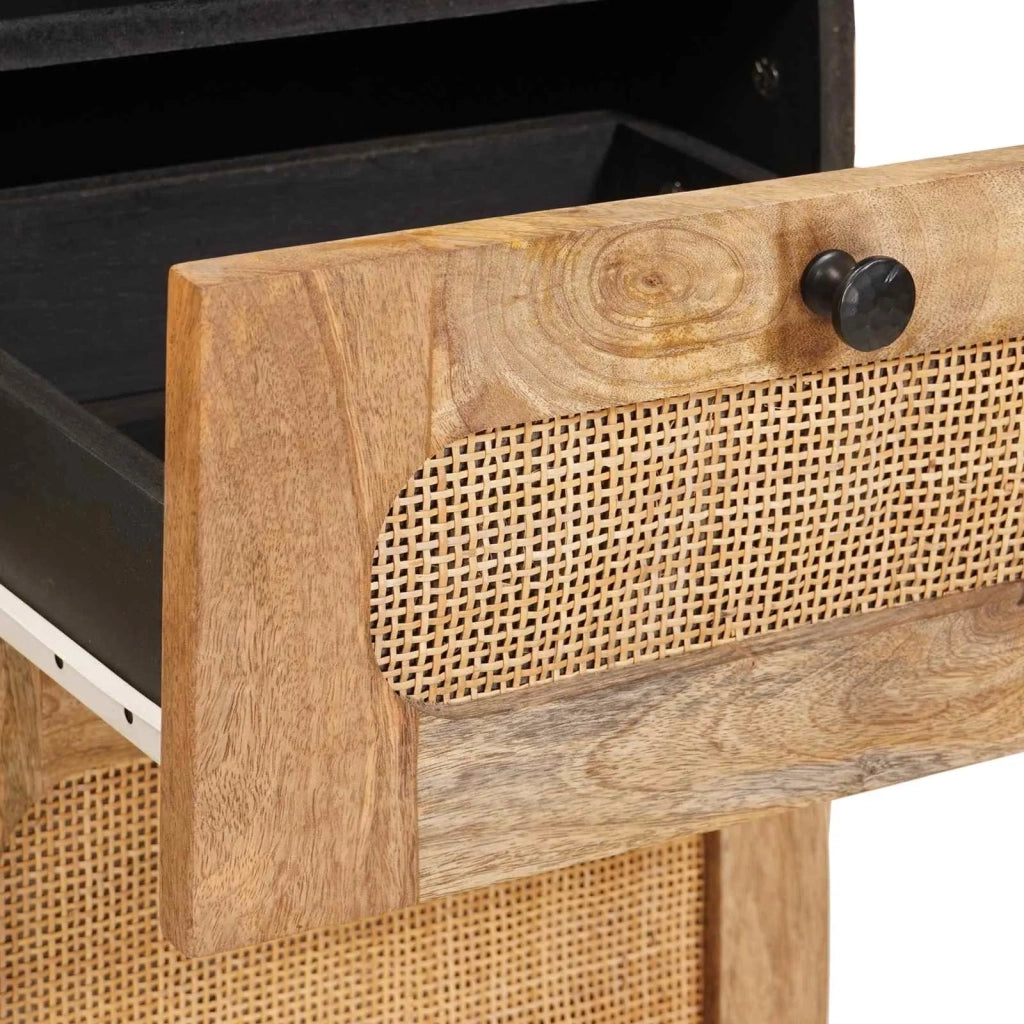 Set da Bagno con cassetto Naturale Legno di mango massello 3310063
