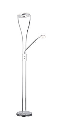 Piantana da Interno a LED in Metallo Cromo