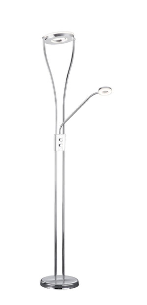 Piantana da Interno a LED in Metallo Cromo