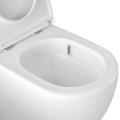 Sanitari filomuro scarico a vortice e copriwc soft-close Tao