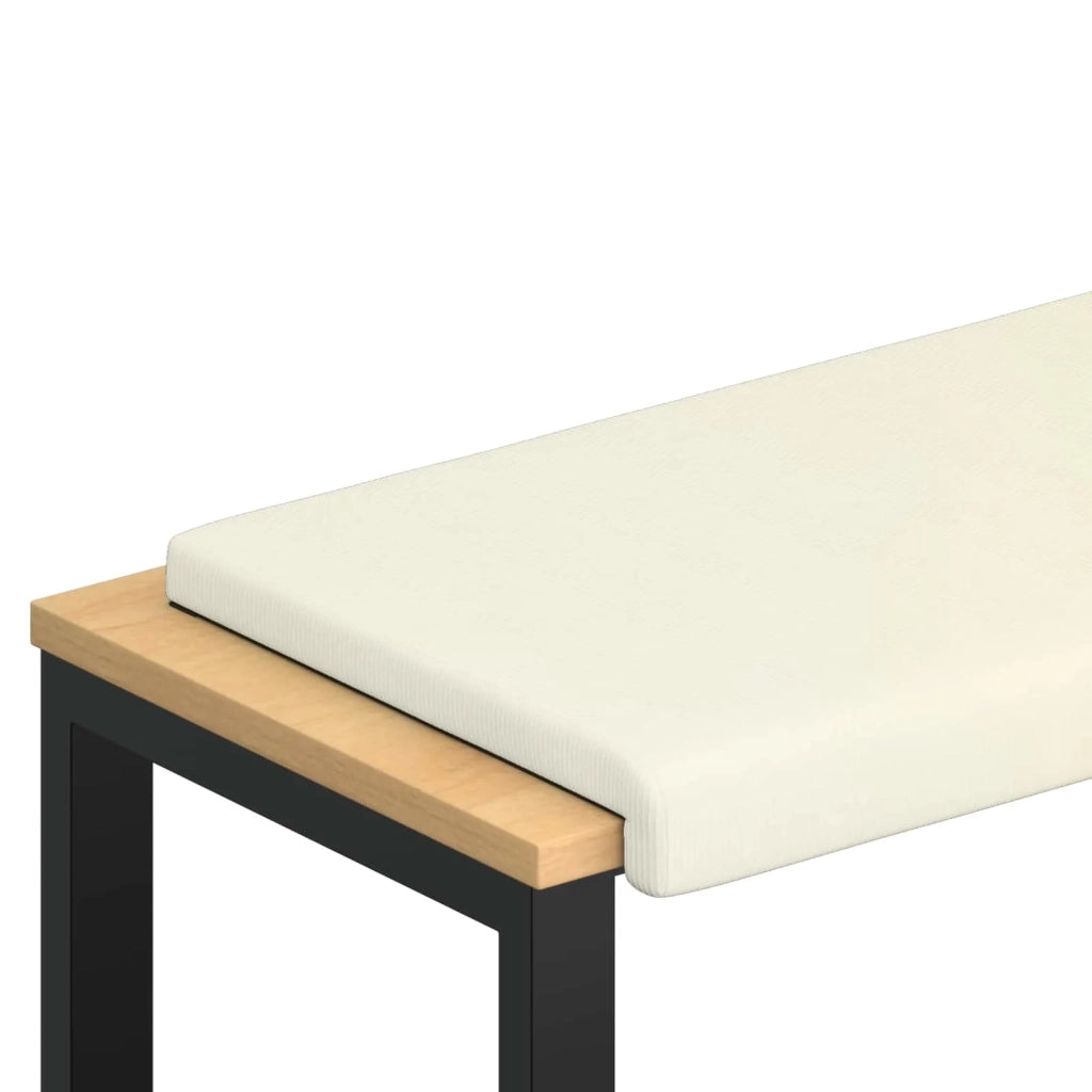 Cuscino per panchina corduroy Crema Profondità 35 cm 42043368