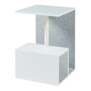 Tavolino laterale con tiragraffi 60 x 40 x 40 cm bianco 03_0010895