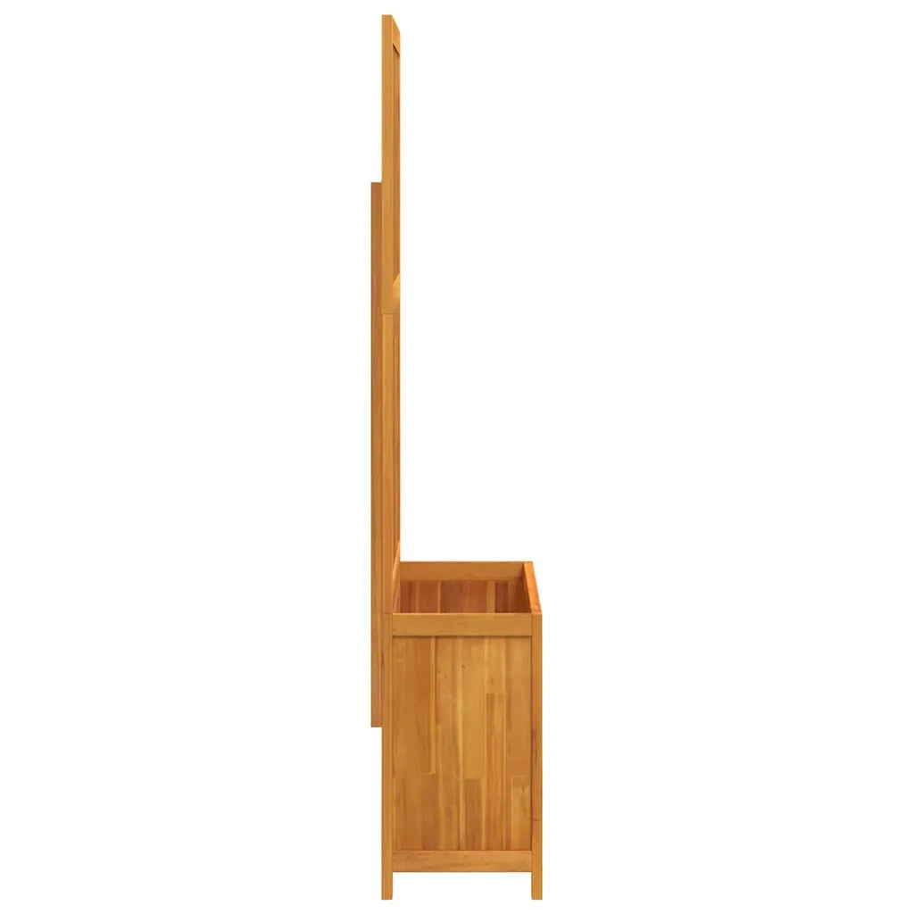 Fioriera con Traliccio 100x32x165 cm Legno Massello di Acacia 364901