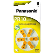 Panasonic PR-10L-6LB Pile per Apparecchi Acustici Zinco Aria 1.4 V 100 mAh 6 Pezzi colore Argento