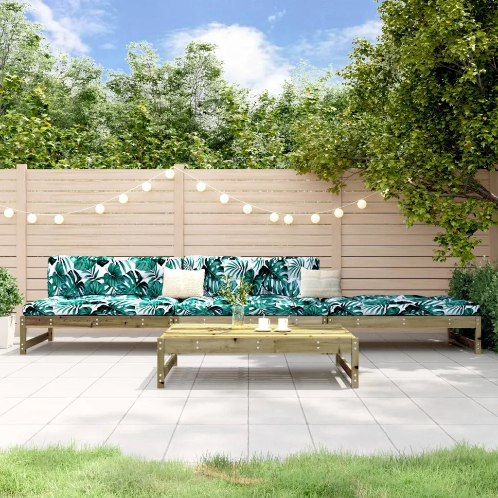 Set Salotto da Giardino 4 pz | Set di Mobili da Esterno in Legno Impregnato di Pino