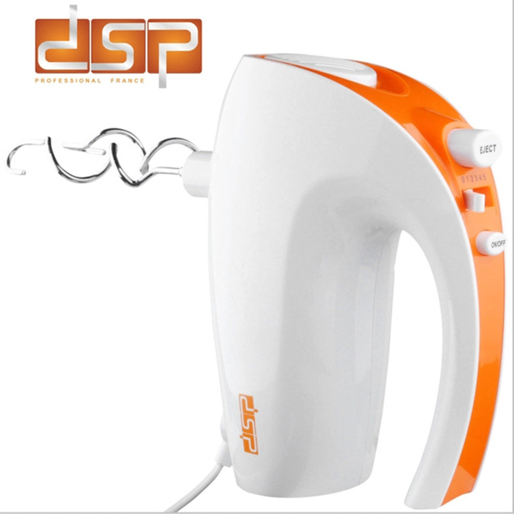 Trade Shop - Sbattitore Elettrico 5 Velocità Con Accessori In Acciaio Inox 150w Bianco -