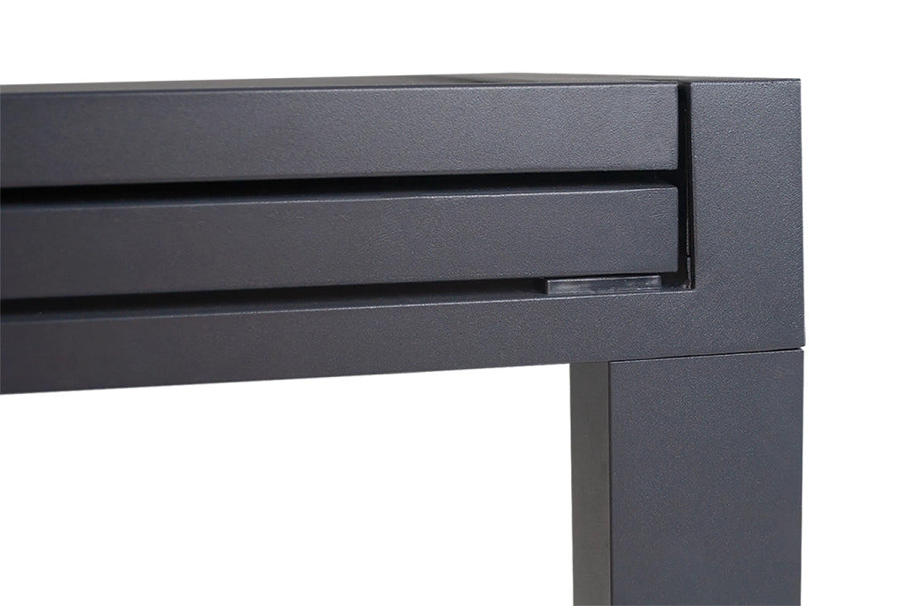Tavolo da giardino allungabile grigio antracite 135/270 x 90 cm - Ares - TA05ARME