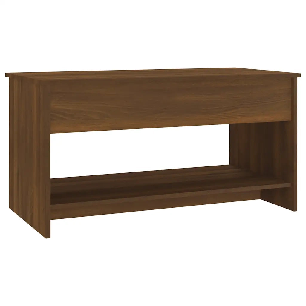Tavolino Salotto Rovere Marrone 102x50x52,5cm Legno Multistrato 819292