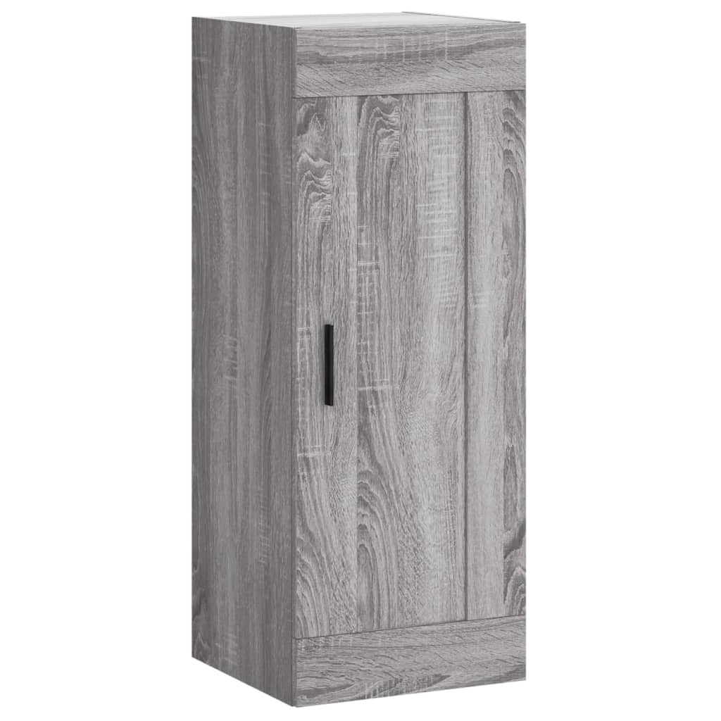 Buffet credenza cassettiera armadio mobile contenitore organizer cucina soggiorno salotto rovere Sonoma alto 34,5 x 34 x 180 cm legno ingegnerizzato grigio 02_0035273