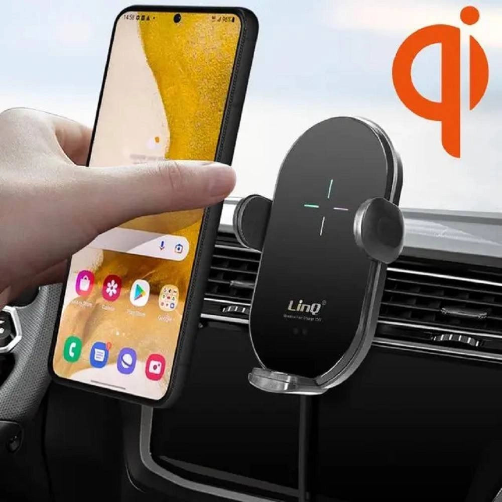 Trade Shop - Set Caricabatteria Wireless Per Auto 15w Smartphone 3 Connettori Magnetici Jjt963 -