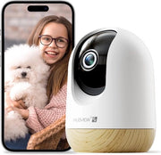 Camera di sorveglianza 2K per interni 24/5 GHz con visione notturna e audio bidirezionale