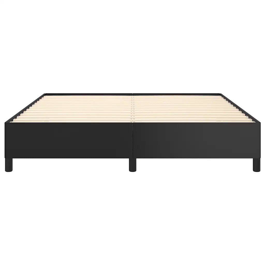 Struttura letto senza Materasso Nera 152x203 cm matrimoniale in Similpelle 347281