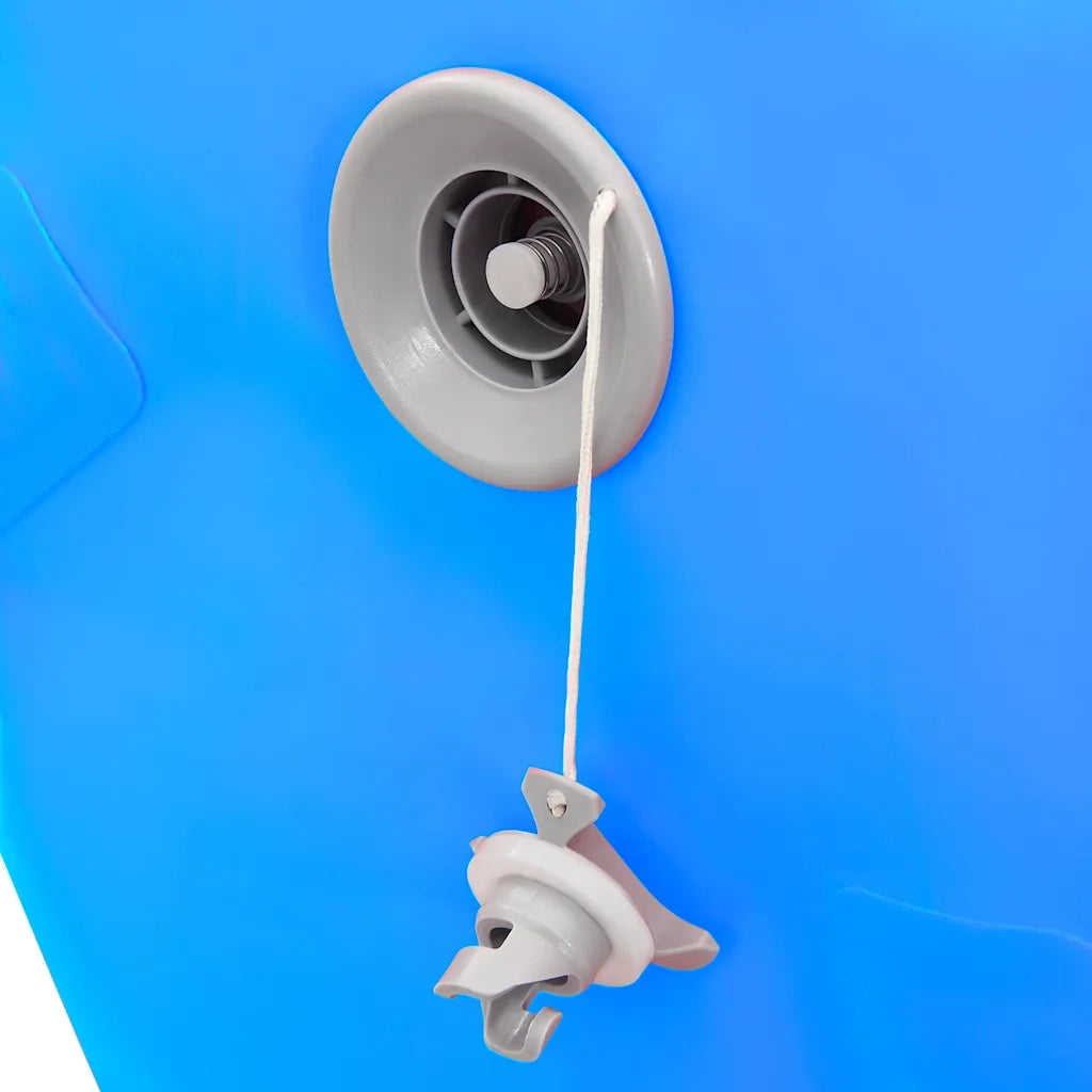 Rotolo da Ginnastica Gonfiabile con Pompa 120x90 cm in PVC Blu CFW7618345