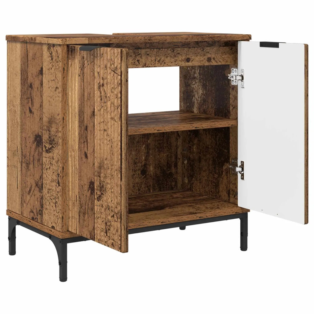 Armadio per Lavabo da Bagno Legno vecchio 60,5 x 33,5 x 61 cm 883422