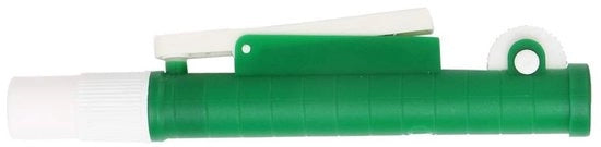 Pompa per pipetta 10 ml - Pompa a sifone verde - Facile da utilizzare - Pipette in plastica/vetro monouso - Rilascio preciso di liquidi - Inclusa istruzioni - Pipetta
