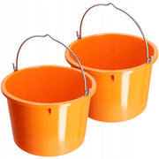 Secchio da costruzione KADAX 20L, malta resistente in plastica per uso domestico e giardinaggio (2 pezzi).