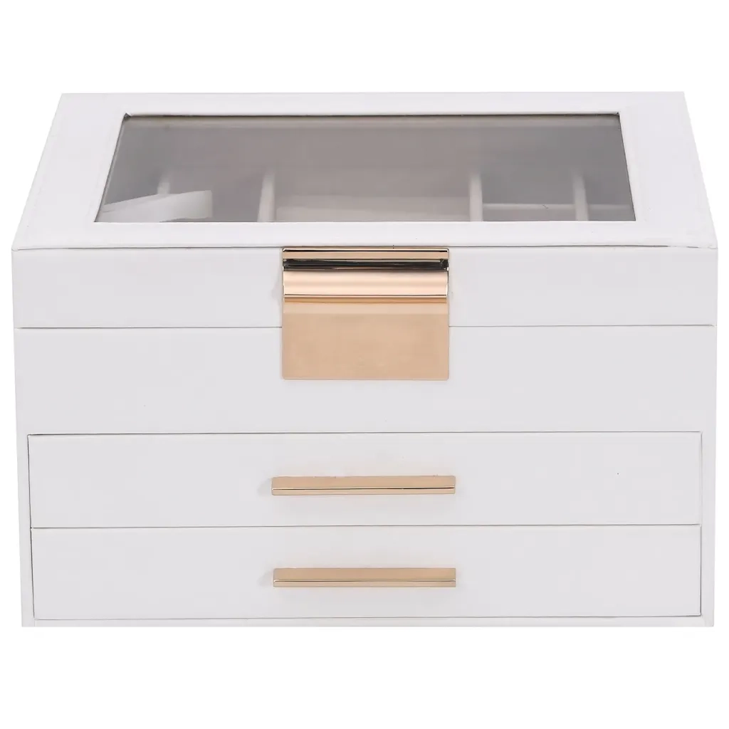 Portagioie 3 Strati Bianco 23x20,5x14 cm