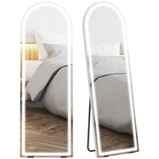 Specchio da Parete con Luci LED ¨C zephmum ¨C Bianco 150x50cm