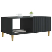 Tavolino da salotto | Tavolino da caff¨¨ | Tavolino da Soggiorno Nero 90 x 50 x 40 cm Legno ingegnerizzato