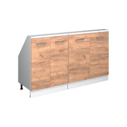 Set di mobili sottotetto Rion Rovere dorato/Bianco Set di 2 Vicco