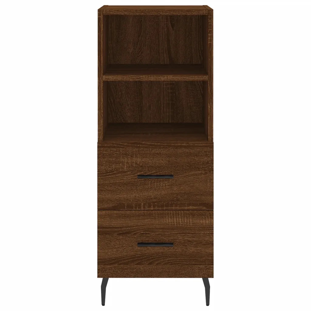Credenza Rovere Marrone 34,5x34x90 cm in Legno Multistrato 828691