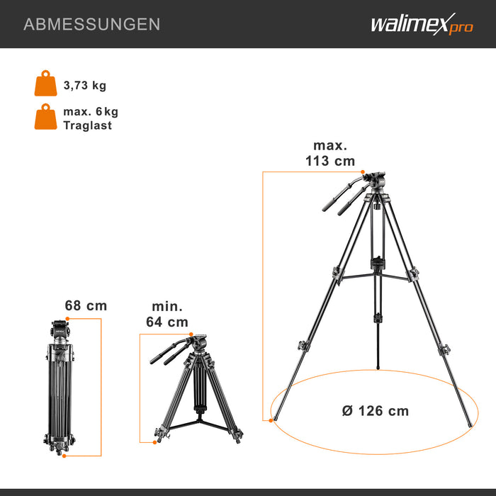 EI-717 Treppiede video Pro 133 133cm
