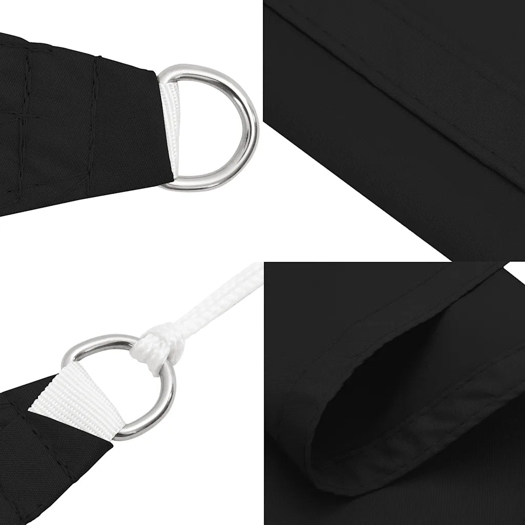 Parasole a Vela Oxford Rettangolare 3,5x5 m Nero 135765