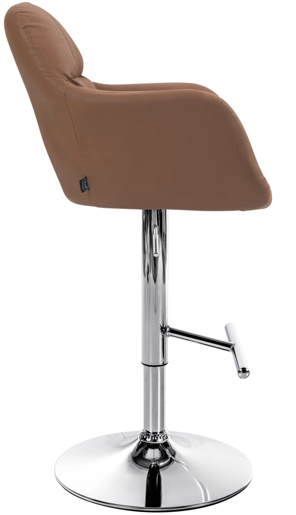 Barhocker Natoma Kunstleder chrom