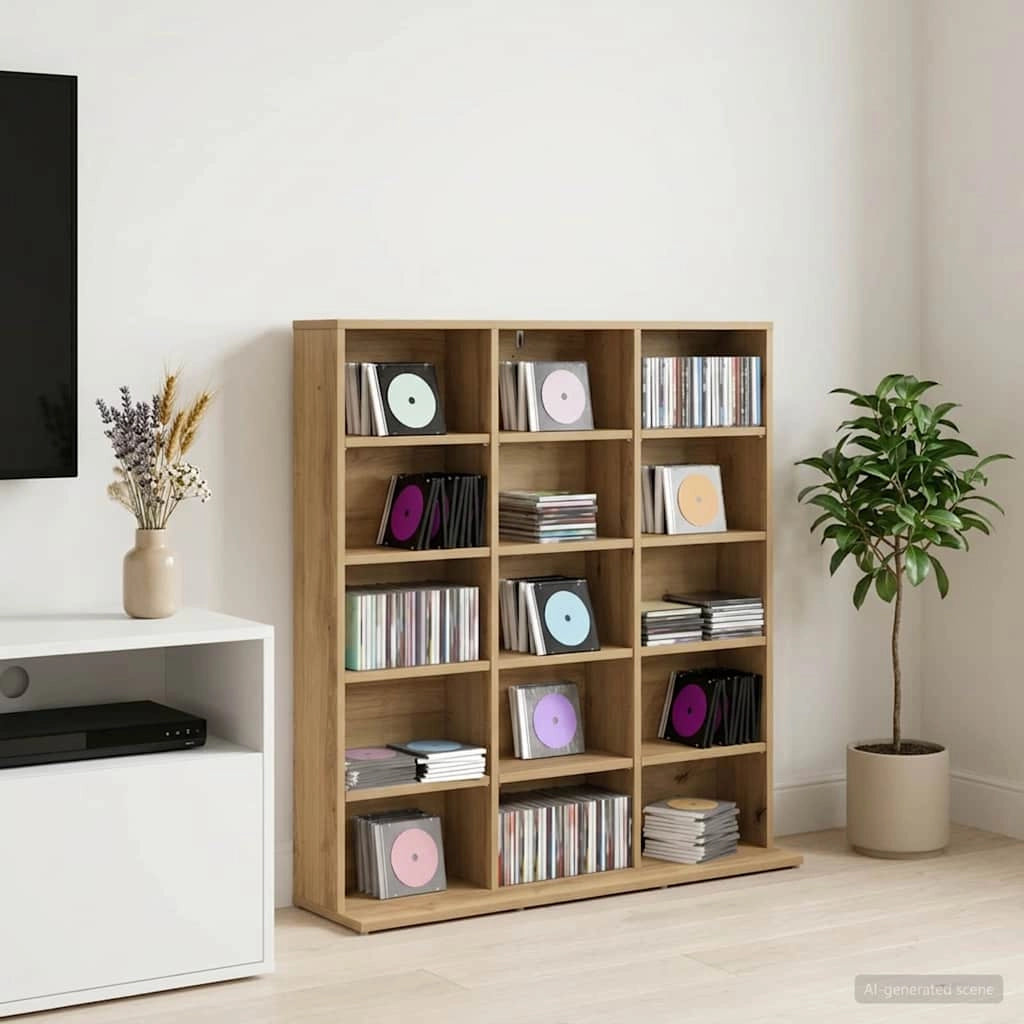 Mobile per CD Rovere Artigianale 96 x 23,5 x 97,5 cm 8012673