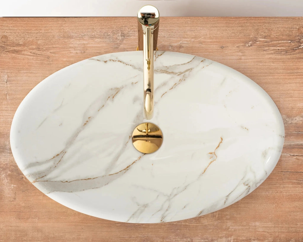 Lavabo Da Appoggio Rea Pamela Shiny Aiax