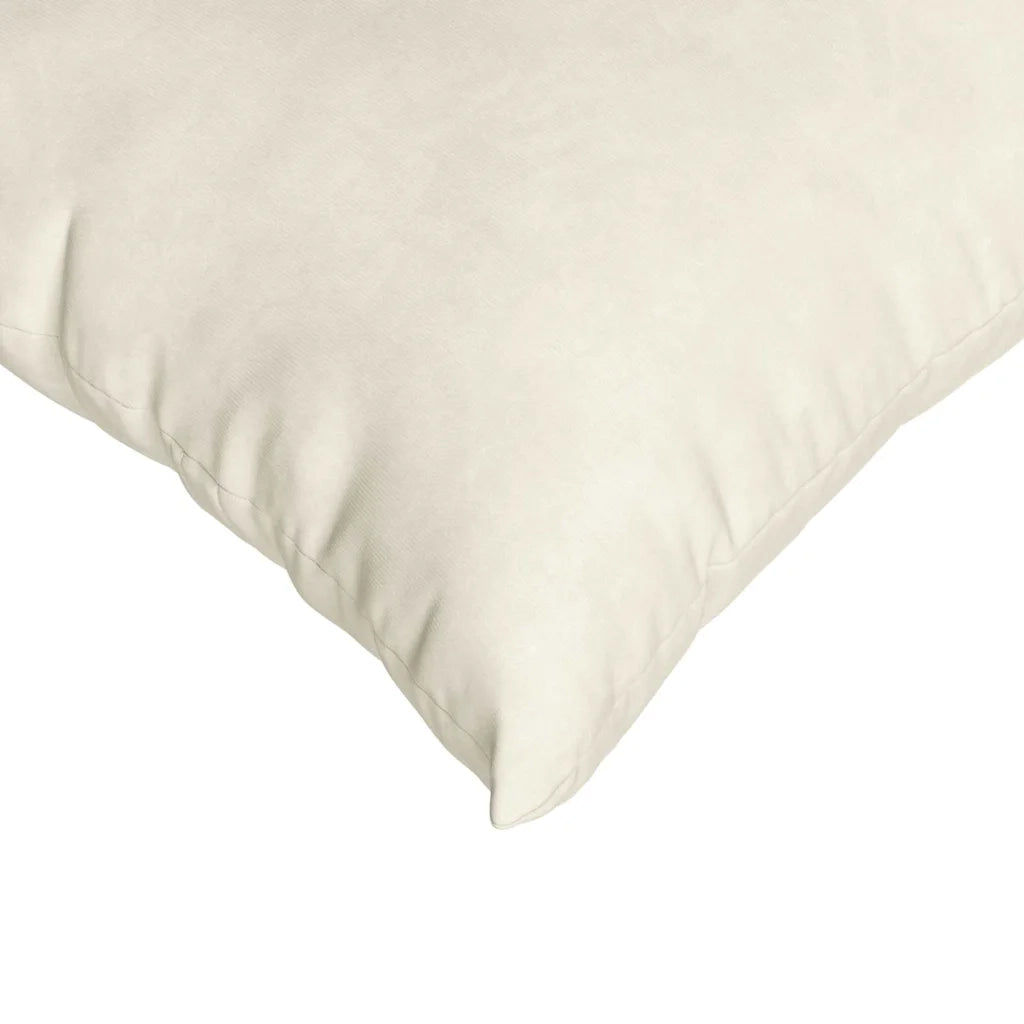 Cuscini da Divano 2 pcs Crema 80 x 80 cm Tessuto in Cords