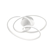 Lampada a soffitto Diva P/P Bianco - Plafoniera LED 42W 3000K 2200lm in alluminio e silicone opale, Dimmerabile taglio di fase - Gealuce