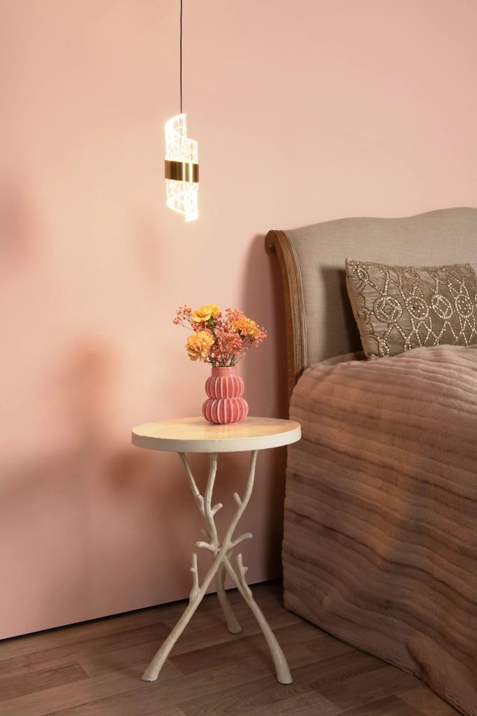 Lampada a sospensione Kligande oro vetro LED 7W Lucide