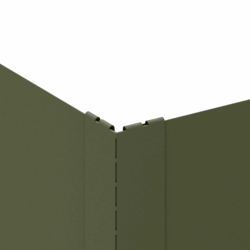 Bordura per Prato 100 x 100 x 20 cm Acciaio Verde Oliva 8008965