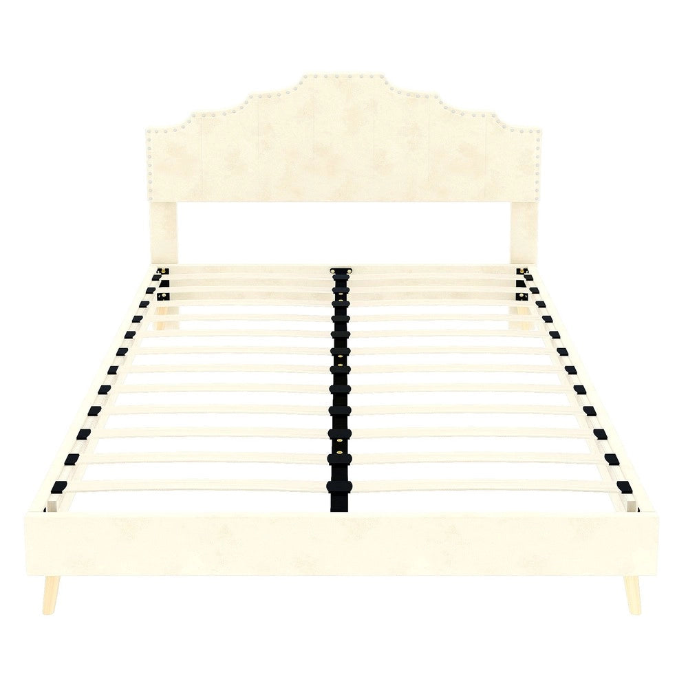 Letto Contenitore Imbottito ¨C MINIMAL ¨C Beige 160x200 con Materasso