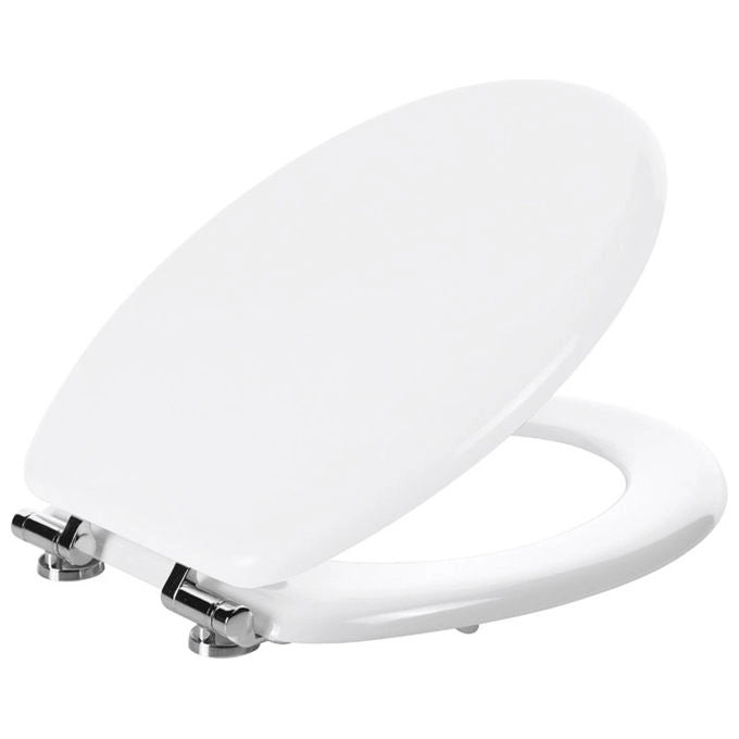 Gedy sedile WC Olite, bianco, soft close, sgancio rapido, antibatterico, universale, resine termoindurenti