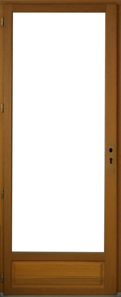 Finestra in legno a 1 anta Altezza 205 X Larghezza 80 Tiraggio a sinistra (dimensioni della tabella) senza maniglia