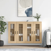 Armadietti a Parete 2 pz Rovere Sonoma in Legno Multistrato 3197948