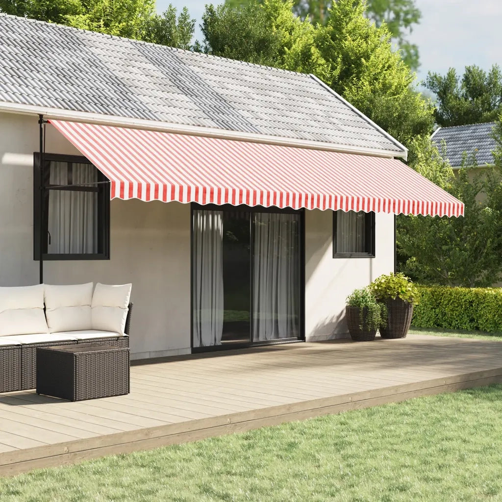 Tessuto di Ricambio per Tenda Strisce Rosse e Bianche 6x3,5 mcod mxl 91947